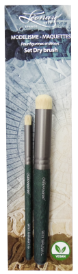 2 PINCEAUX MAQUETTE \ DRY BRUSH\ 