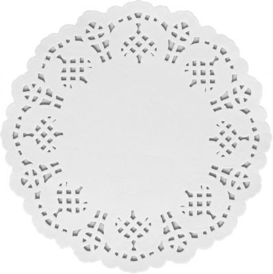 20 NAPPERONS EN PAPIER ROND 14,5 x 15,6 CM