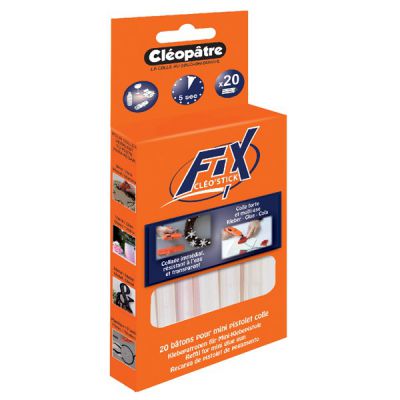 20 RECHARGES COLLE POUR PISTOLET COLLE CLEOPATRE