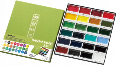 24 GODETS AQUARELLE JAPONAISES GANSAI