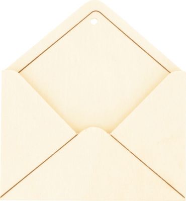3 MINIS ENVELOPPES BOIS A SUSPENDRE