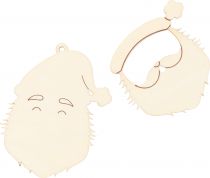 3 SILHOUETTE PERE NOEL SANTA BABY