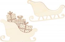 3 SILHOUETTE PERE NOEL SANTA BABY