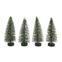 4 SAPINS ENNEIGES 10CM