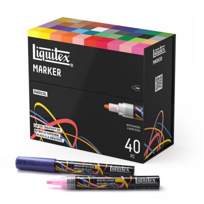 40 MARQUEURS ACRYLIQUE LIQUITEX 2MM RADICAL
