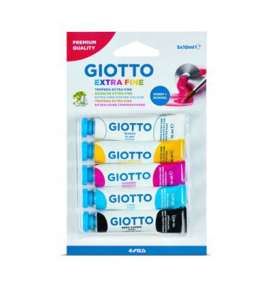 5 TUBES 10ML GOUACHE EXTRA FINE GIOTTO