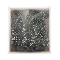 7 SAPINS DECO ENNEIGES 5+10CM