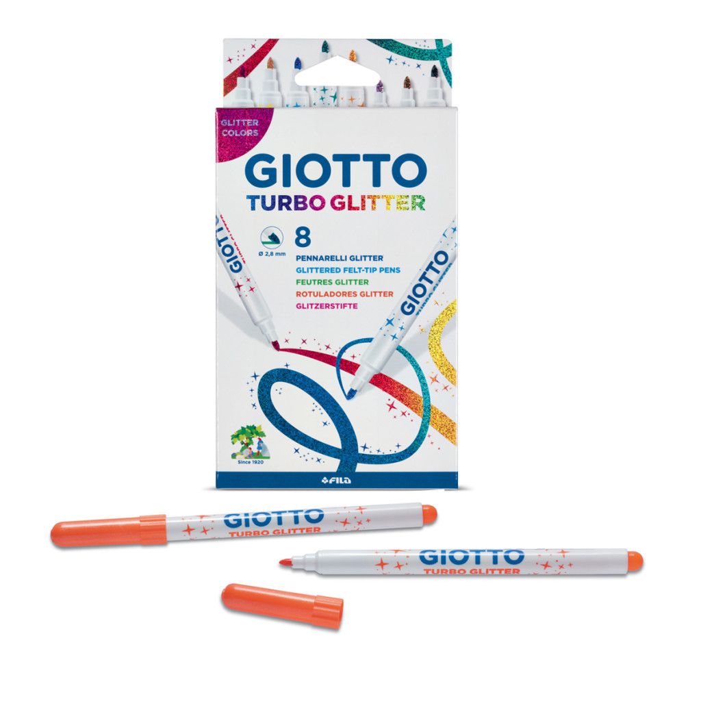 8 FEUTRES GIOTTO TURBO GLITTER