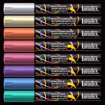8 MARQUEURS ACRYLIQUE LIQUITEX 2MM METALLIQUE