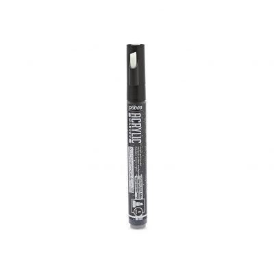ACRYLIC MARKER PEBEO POINTE BISEAUTEE 4MM NOIR PRECIEUX