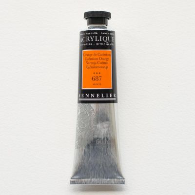 ACRYLIQUE EXTRA-FINE SENNELIER ORANGE DE CADMIUM S6