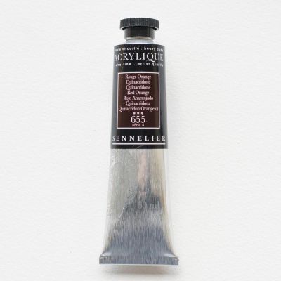 ACRYLIQUE EXTRA-FINE SENNELIER ROUGE ORANGE  QUINACRIDONE S4