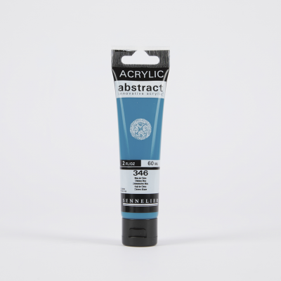 ACRYLIQUE FINE ABSTRACT BLEU DE CHINE