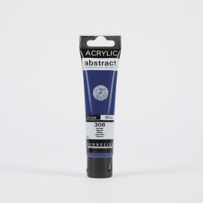 ACRYLIQUE FINE ABSTRACT BLEU INDIGO