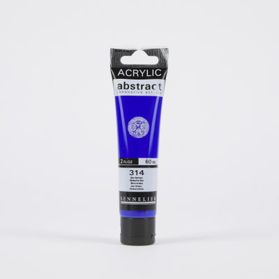 ACRYLIQUE FINE ABSTRACT BLEU OUTREMER