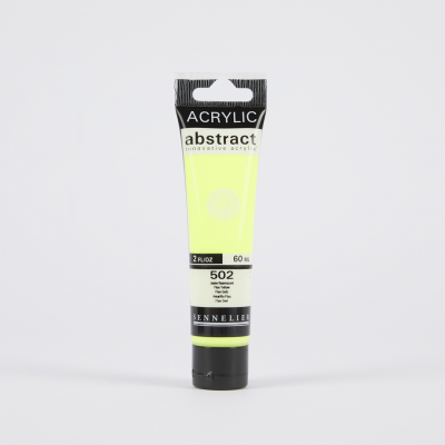 ACRYLIQUE FINE ABSTRACT JAUNE FLUO