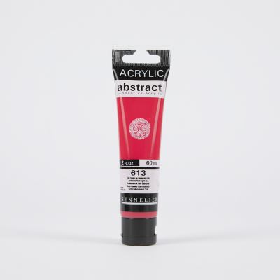 ACRYLIQUE FINE ABSTRACT ROUGE CADMIUM CLAIR IMITATION