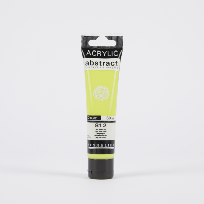 ACRYLIQUE FINE ABSTRACT VERT JAUNE OLIVE