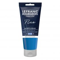 ACRYLIQUE FINE LEFRANC-BOURGEOIS BLEU ELECTRIQUE FLUO 80ml