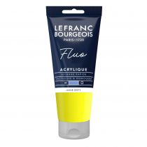 ACRYLIQUE FINE LEFRANC-BOURGEOIS JAUNE ZESTY FLUO 80ml