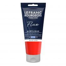 ACRYLIQUE FINE LEFRANC-BOURGEOIS ROUGE LASER FLUO 80ml