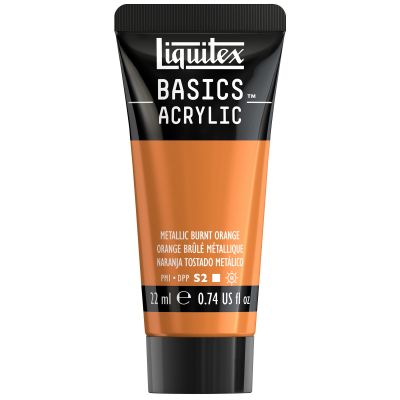 ACRYLIQUE LIQUITEX BASICS ORANGE BRUL�E METALLIQUE
