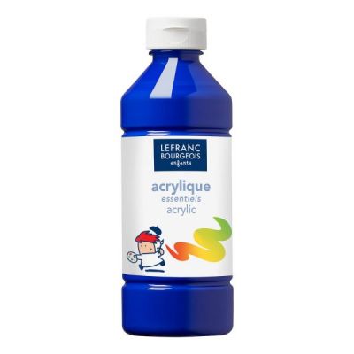 ACRYLIQUE SATINEE EDUCATION BLEU FONCE 500ML
