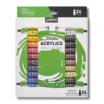 ACRYLIQUE STUDIO SET 24 TUBES 12ML PEBEO