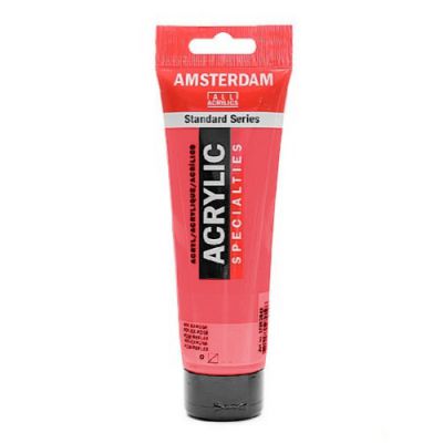 AMSTERDAM 120ML ROUGE TRANSPARENT MOYEN