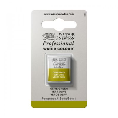 AQUARELLE  1/2 GODET VERT OLIVE SERIE1