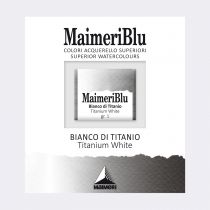 AQUARELLE 1/2 GODET MAIMERI BLU BLANC DE TITANE