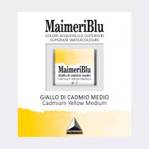 AQUARELLE 1/2 GODET MAIMERI BLU JAUNE DE CADMIUM MOYEN