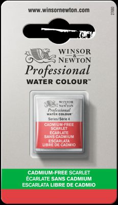 AQUARELLE 1/2 GODET W&N �CARLATE SANS CADMIUM S4