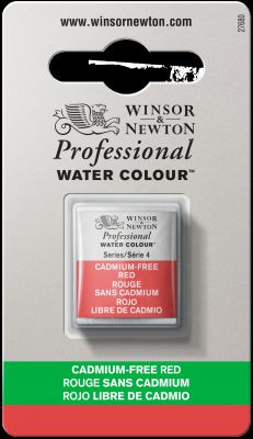 AQUARELLE 1/2 GODET W&N ROUGE SANS CADMIUM S4