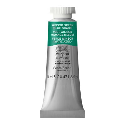 AQUARELLE 14ML VERT WINSOR NUANCE BLEUE SERIE 1