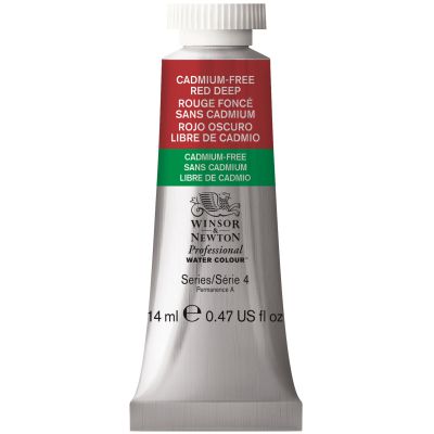 AQUARELLE 14ML W&N ROUGE FONC� SANS CADMIUM S4