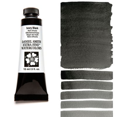 AQUARELLE DANIEL SMITH 15ML NOIR D\'IVOIRE