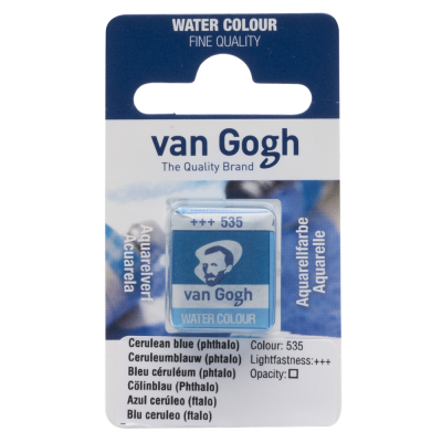 AQUARELLE FINE 1/2 GODET VAN GOGH BLEU CERULEUM PHTALO