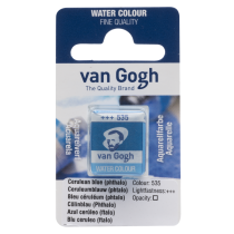 AQUARELLE FINE 1/2 GODET VAN GOGH BLEU CERULEUM PHTALO