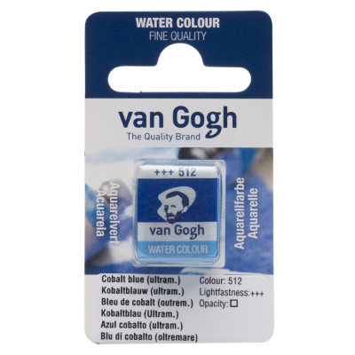 AQUARELLE FINE 1/2 GODET VAN GOGH BLEU COBALT OUTREMER