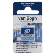 AQUARELLE FINE 1/2 GODET VAN GOGH BLEU COBALT OUTREMER