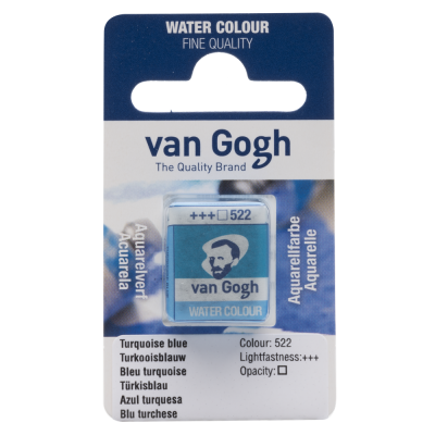 AQUARELLE FINE 1/2 GODET VAN GOGH BLEU TURQUOISE