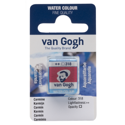 AQUARELLE FINE 1/2 GODET VAN GOGH CARMIN
