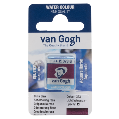 AQUARELLE FINE 1/2 GODET VAN GOGH CREPUSCULE ROSE