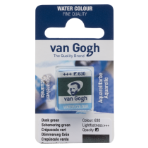 AQUARELLE FINE 1/2 GODET VAN GOGH CREPUSCULE VERT