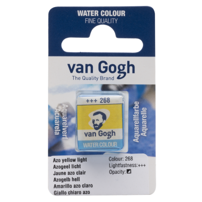 AQUARELLE FINE 1/2 GODET VAN GOGH JAUNE AZO CLAIR