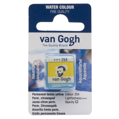 AQUARELLE FINE 1/2 GODET VAN GOGH JAUNE CITRON PERMANENT