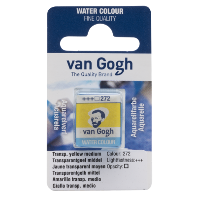 AQUARELLE FINE 1/2 GODET VAN GOGH JAUNE TRANSPARENT MOYEN