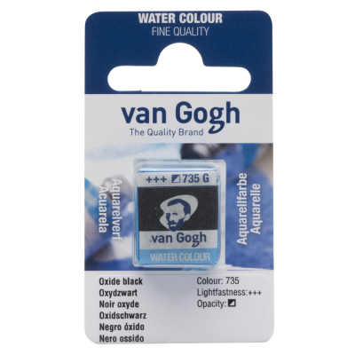 AQUARELLE FINE 1/2 GODET VAN GOGH NOIR OXYDE