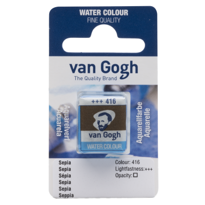 AQUARELLE FINE 1/2 GODET VAN GOGH SEPIA